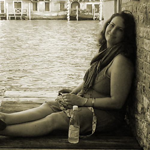 Anna at the Grand Canal in Venice